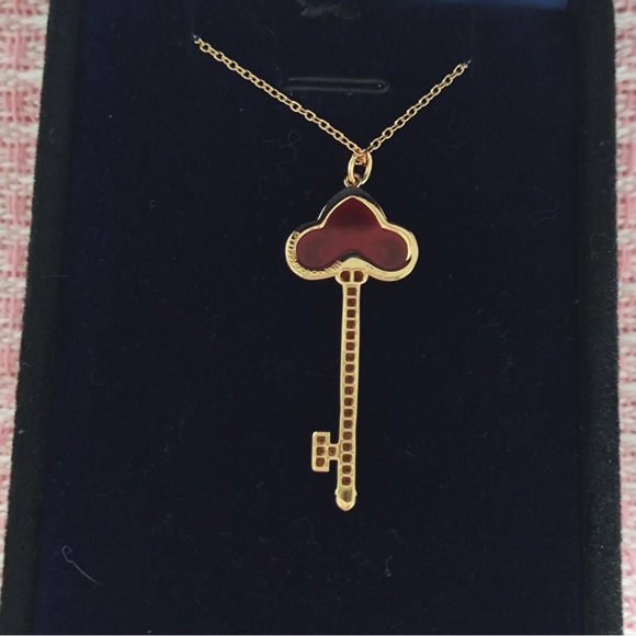 Tiffany & Co. 18K Gold Crown Key Pendant Necklace - Picture 9 of 10